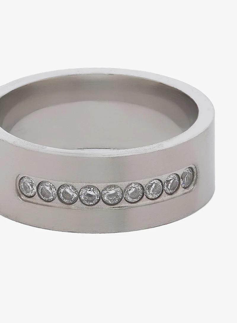Seventy Five  The Modern Crystal Accent Band for Men | Best Price UAE